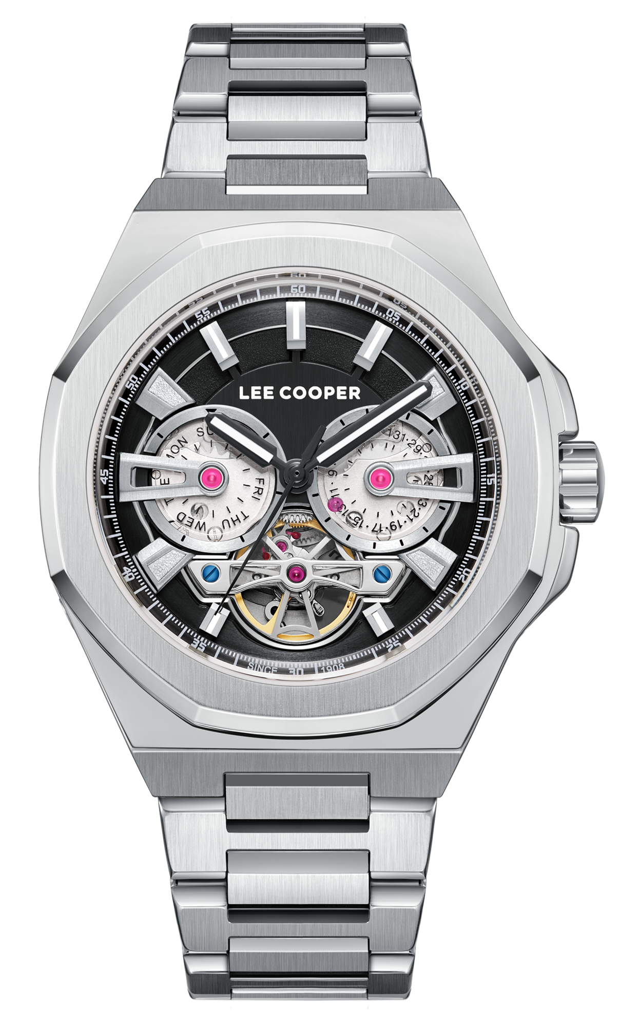 LEE COOPER  Мужские часы, автоматический механизм, суперметалл, 43 мм