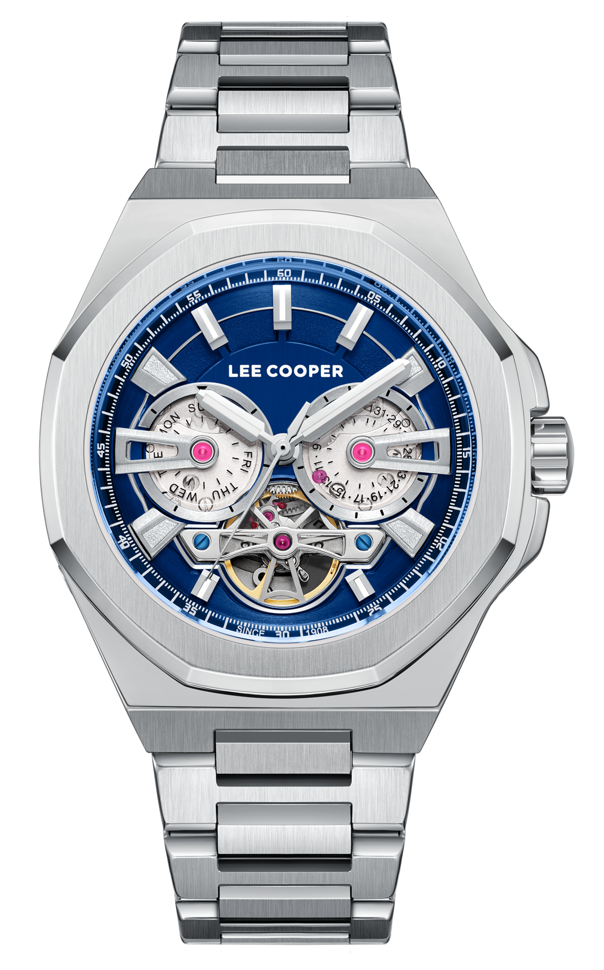 LEE COOPER  Мужские часы, автоматический механизм, суперметалл, 43 мм