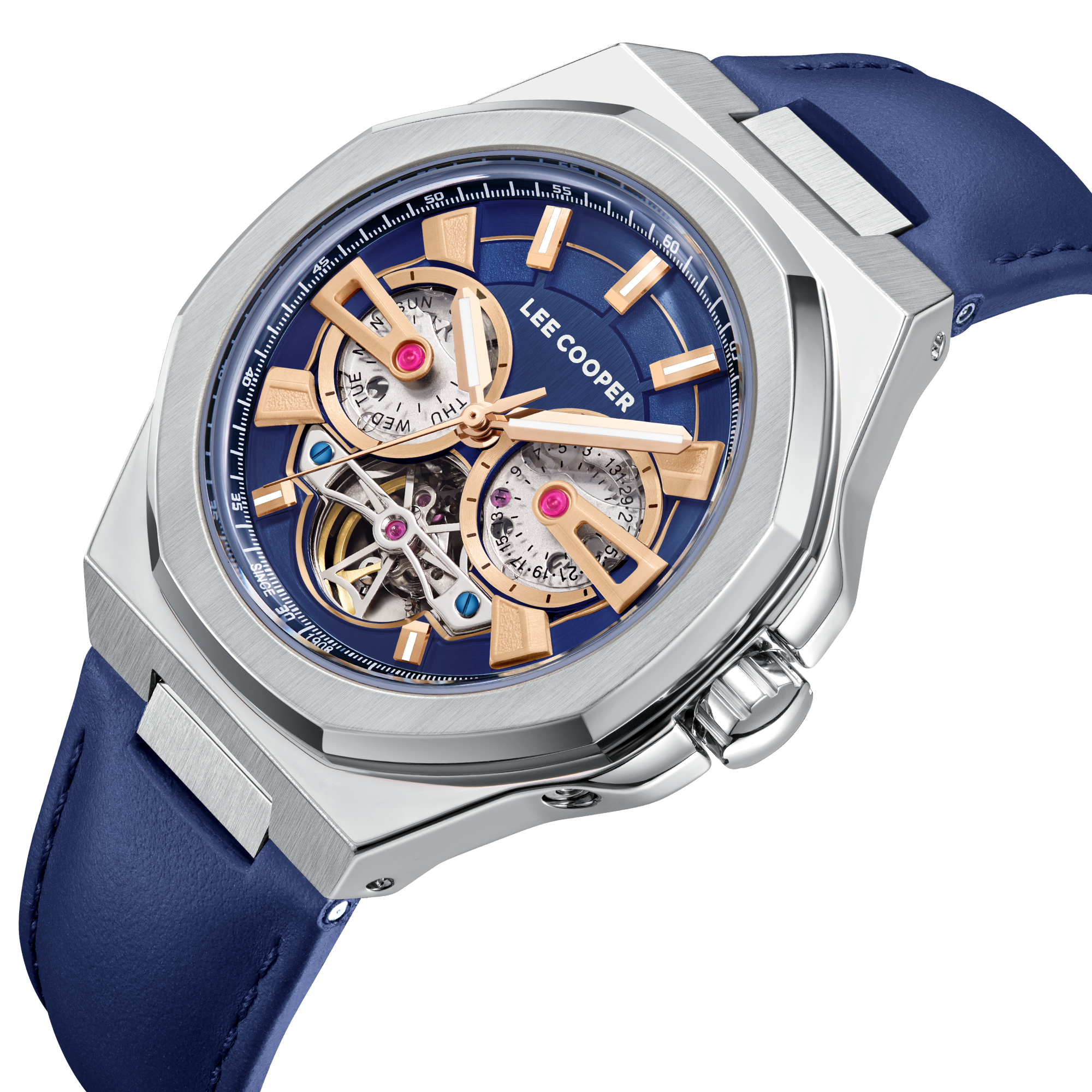 LEE COOPER  Мужские часы, автоматический механизм, суперметалл, 43 мм