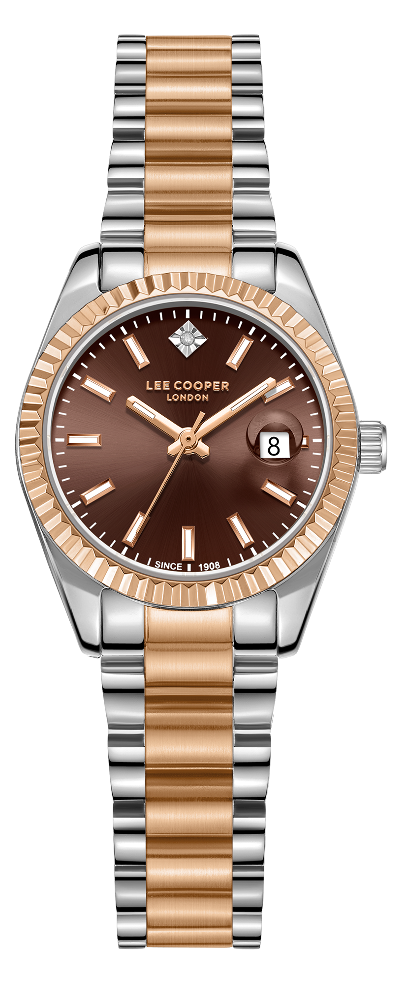 LEE COOPER  Женские часы, кварцевый механизм, суперметалл с покрытием, 28 мм
