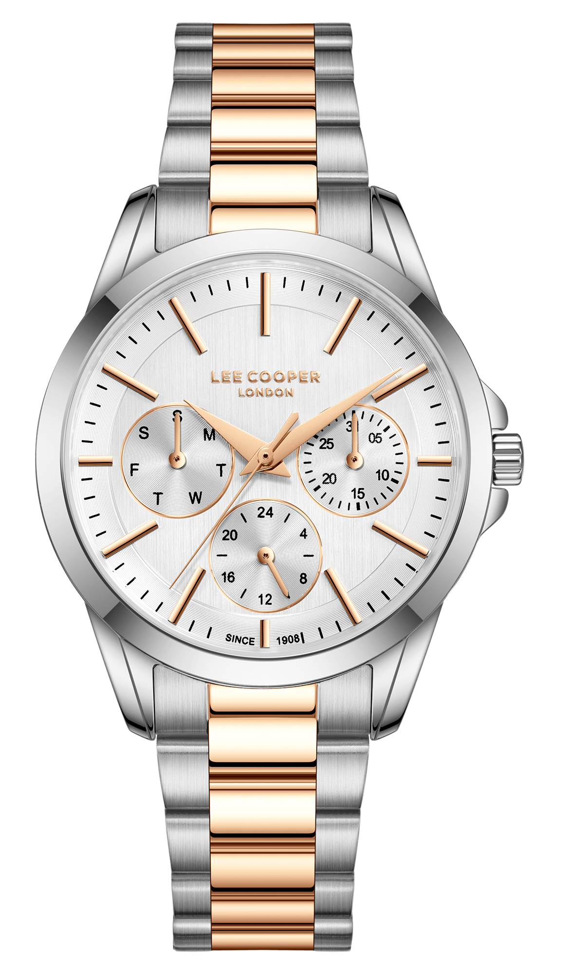 LEE COOPER   часы, кварцевый механизм, суперметалл, 34 мм