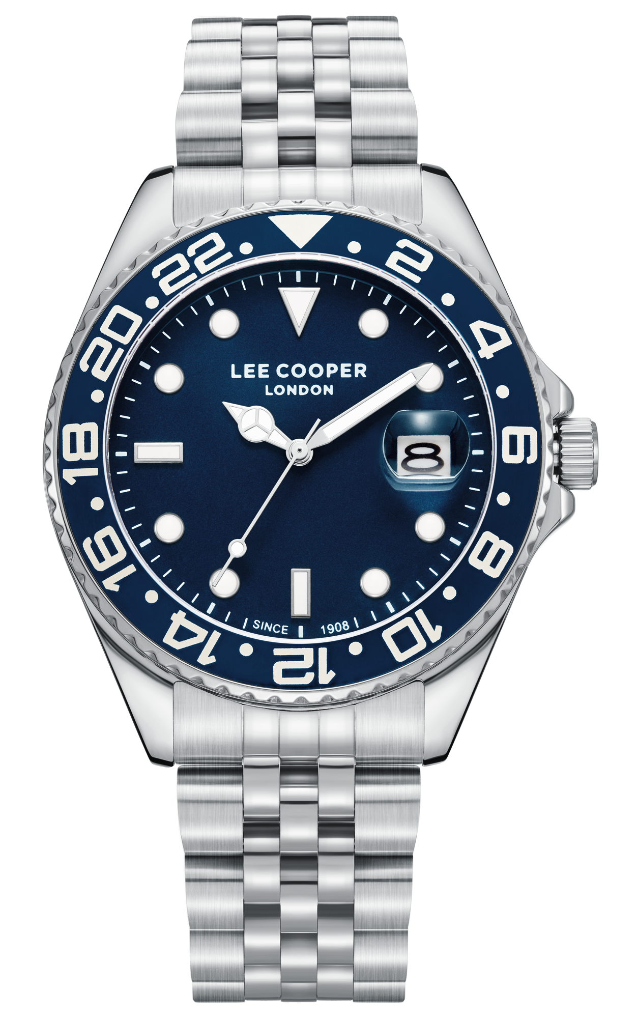 LEE COOPER   часы, кварцевый механизм, суперметалл с покрытием, 42 мм
