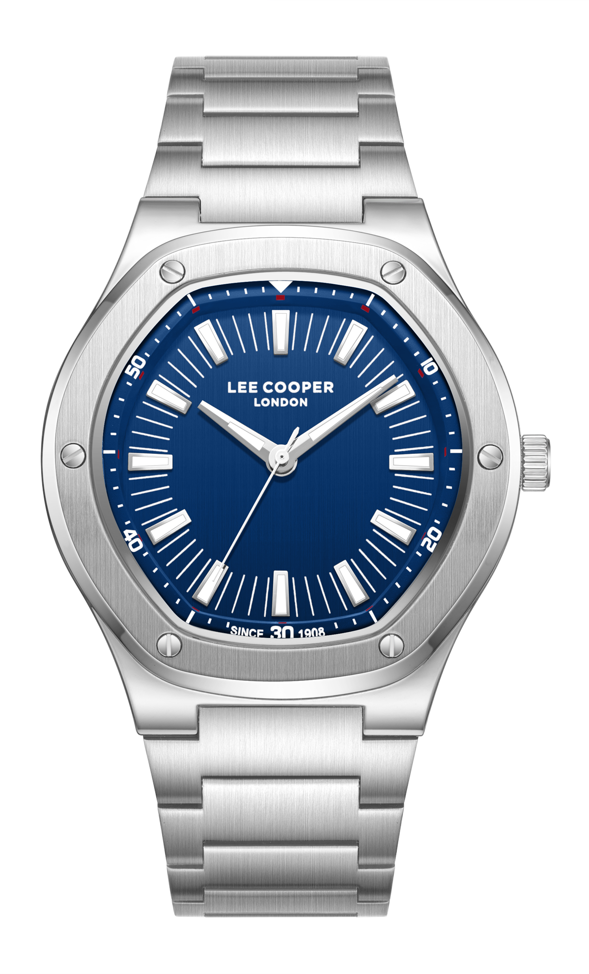 LEE COOPER   часы, кварцевый механизм, суперметалл, 41 мм
