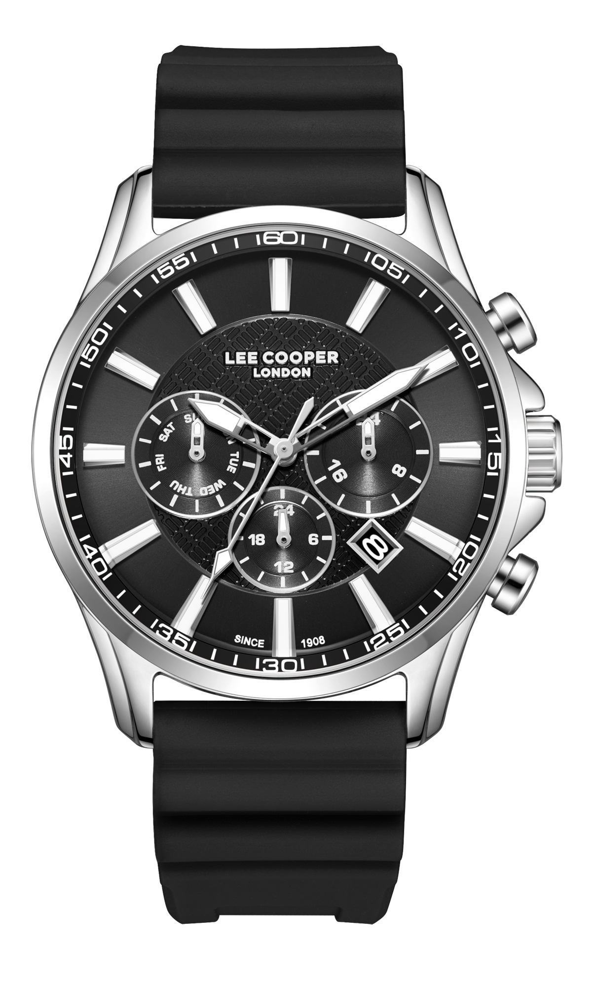 LEE COOPER   часы, кварцевый механизм, суперметалл, 44 мм