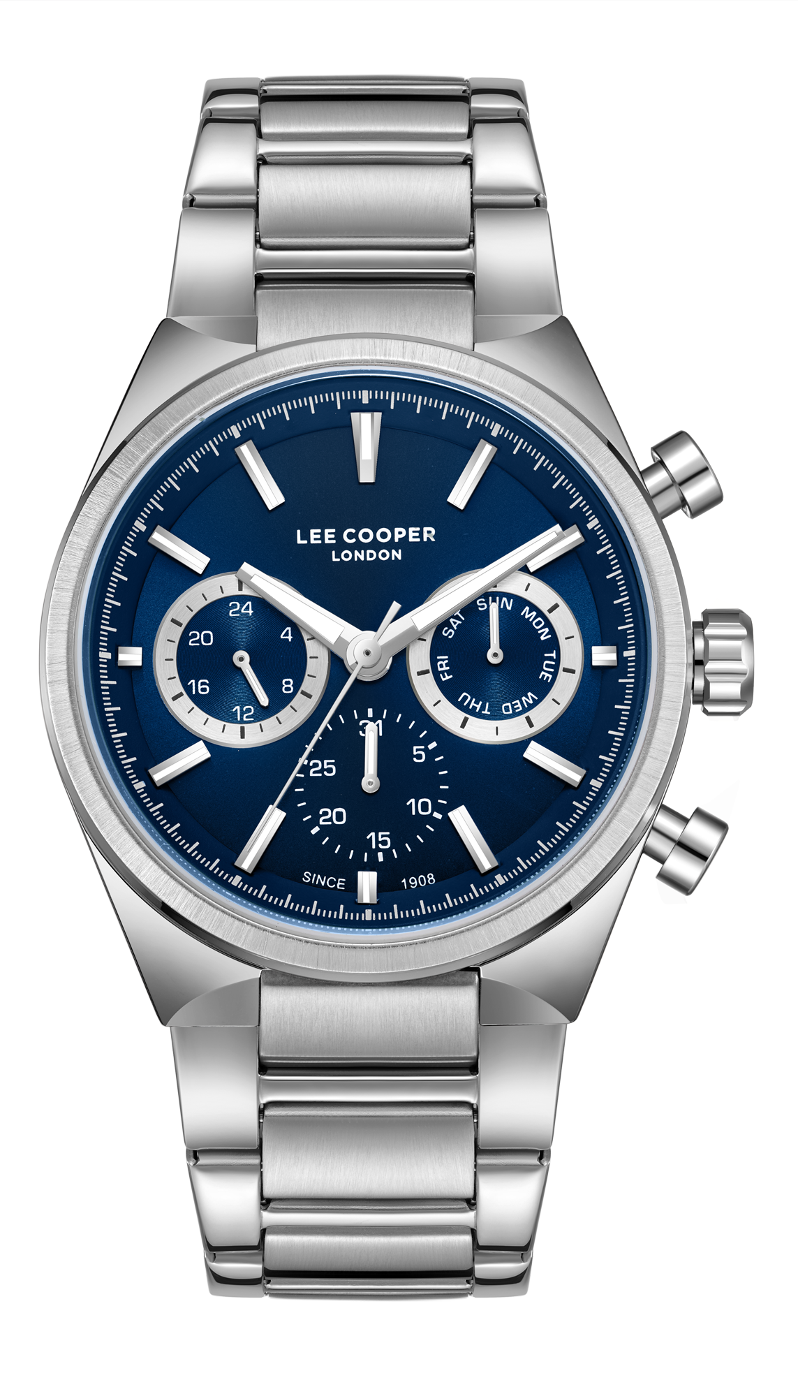 LEE COOPER   часы, кварцевый механизм, суперметалл, 42 мм