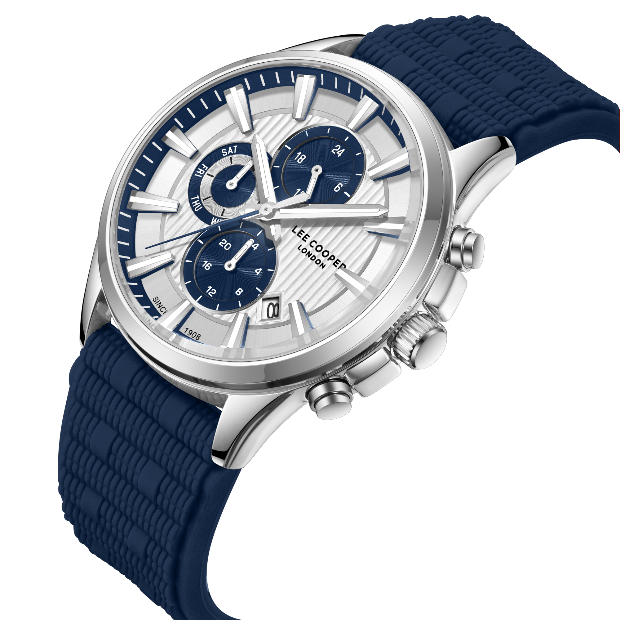 LEE COOPER   часы, кварцевый механизм, суперметалл, 43 мм
