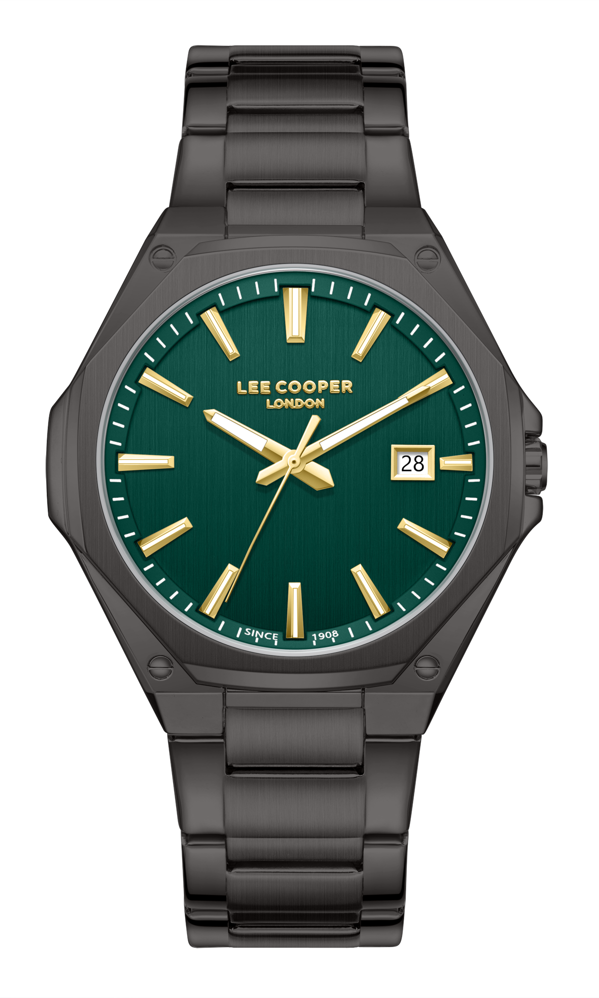 LEE COOPER   часы, кварцевый механизм, суперметалл с покрытием, 39,5 мм