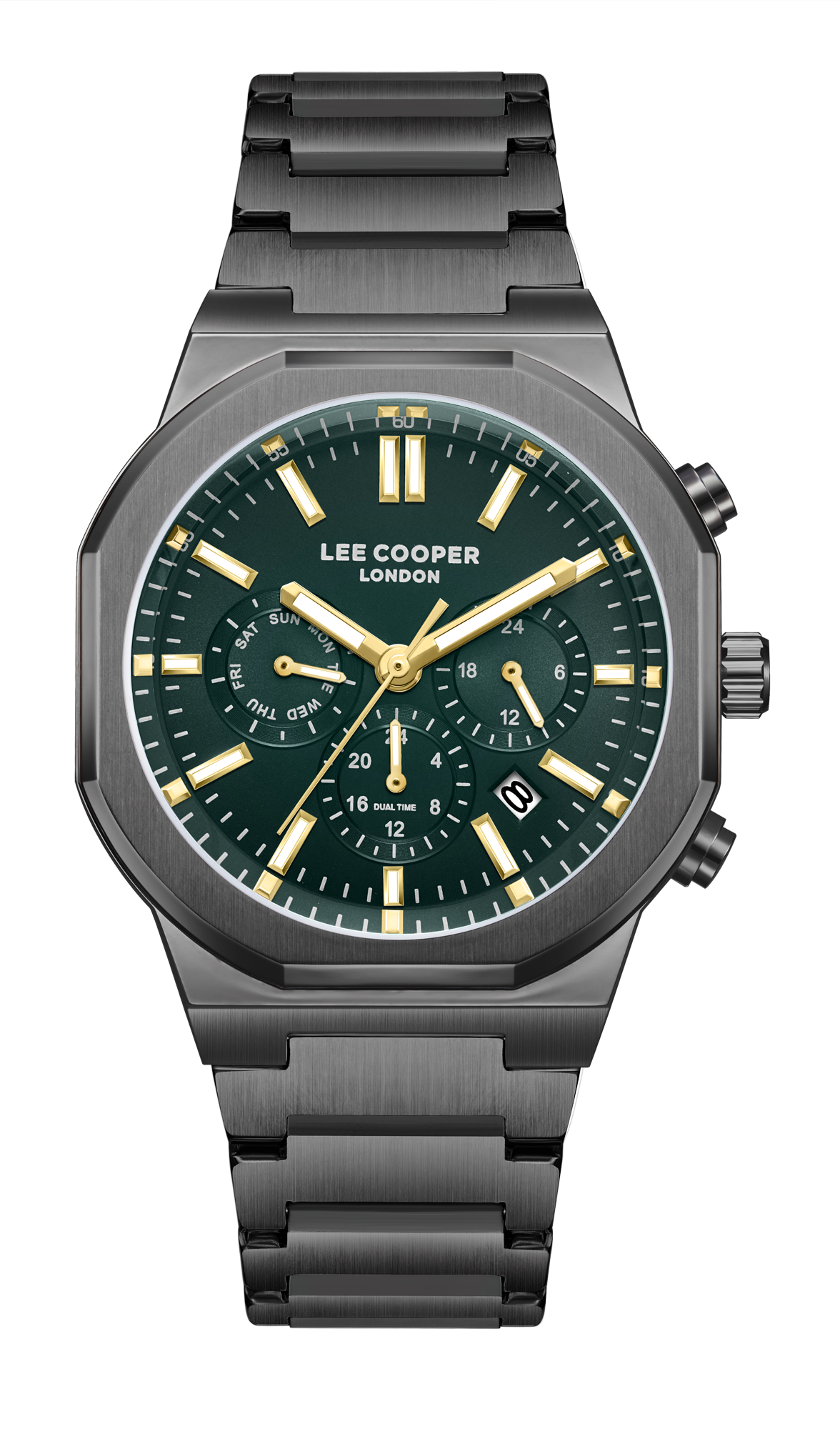 LEE COOPER   часы, кварцевый механизм, суперметалл с покрытием, 41 мм