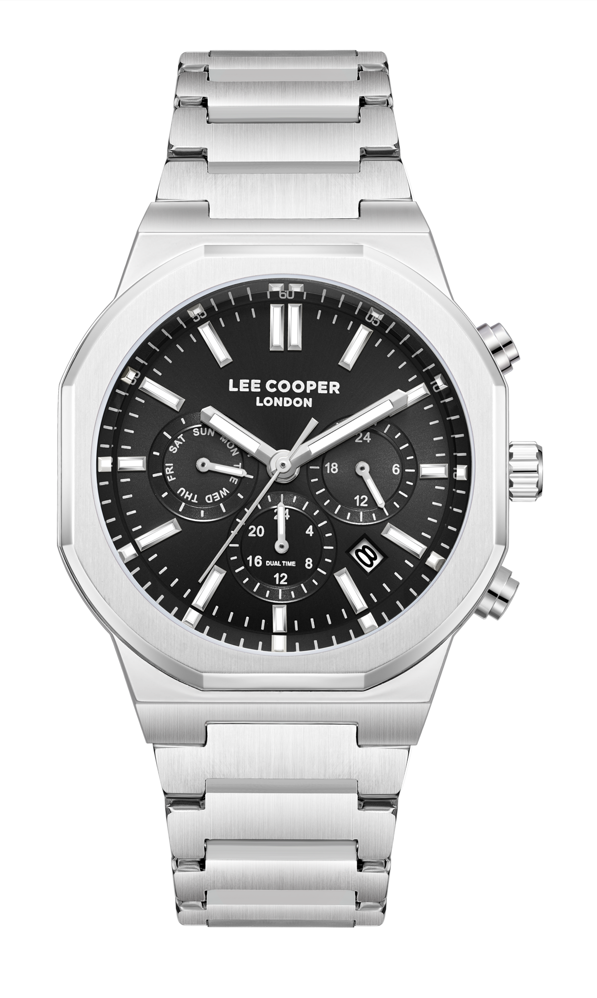 LEE COOPER   часы, кварцевый механизм, суперметалл, 41 мм