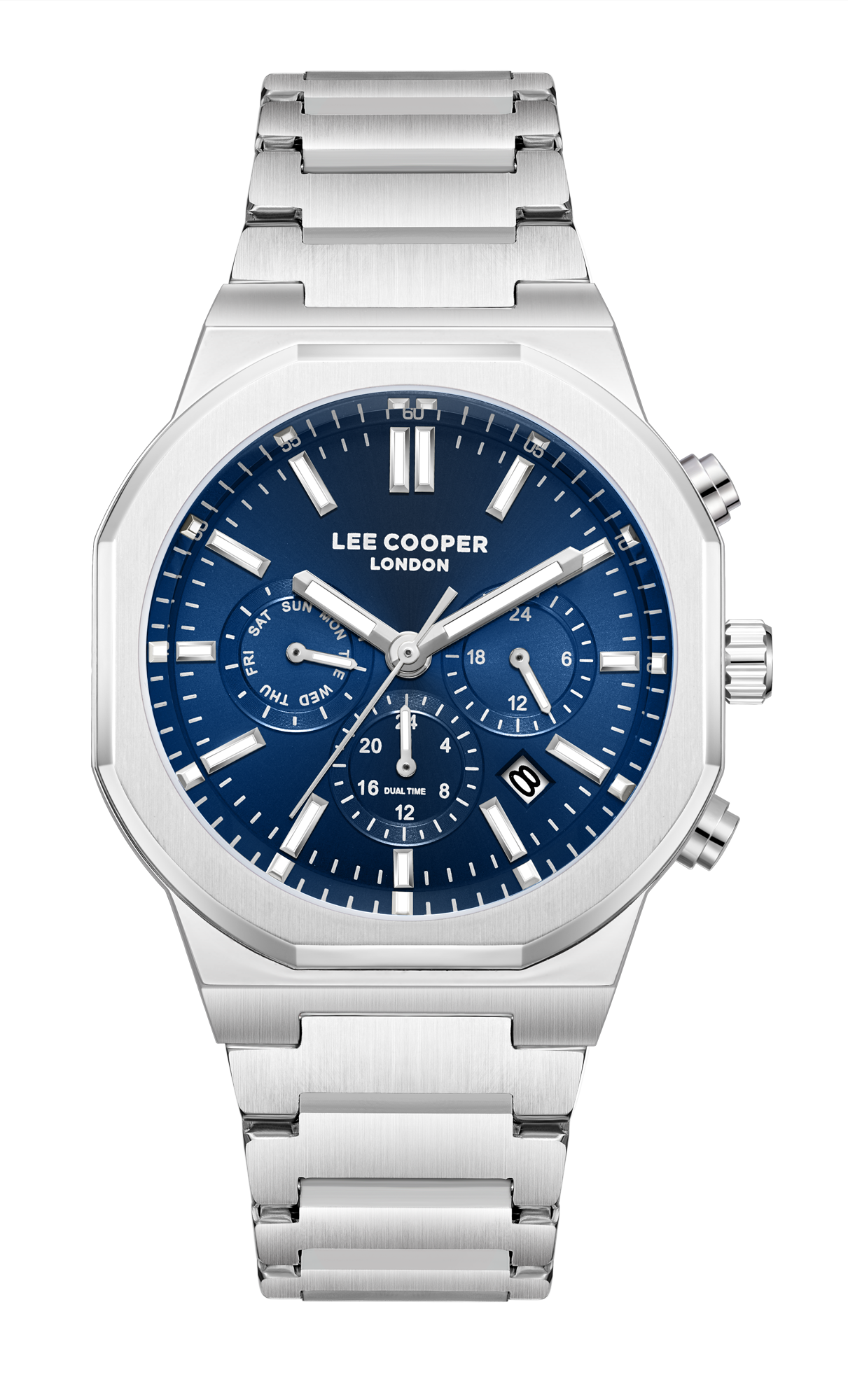 LEE COOPER   часы, кварцевый механизм, суперметалл, 41 мм