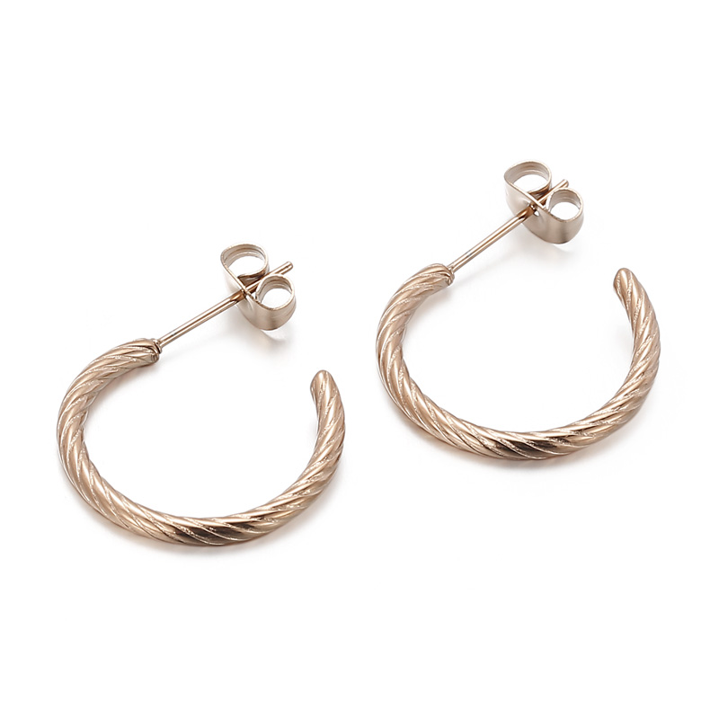 Серьги(LC.E.01406.410) Серьги Lee Cooper  из стали с розовым покрытием