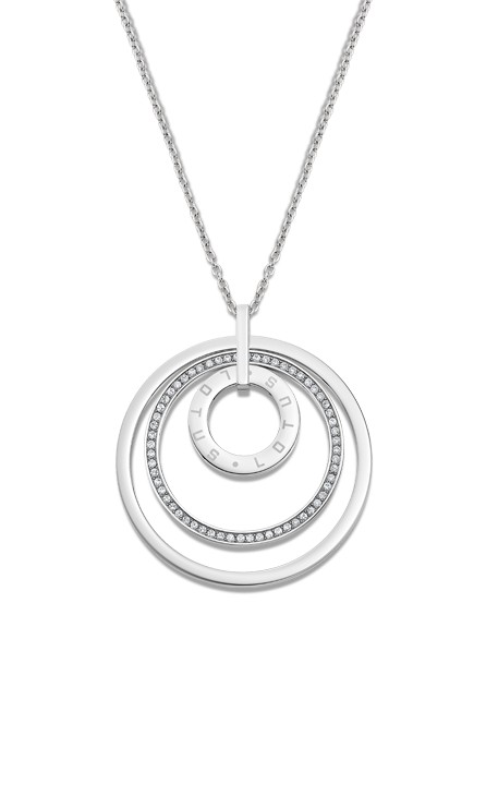 Urban Woman Подвеска(LS2090-1/1) Женская стальная подвеска Lotus со вставками из циркония