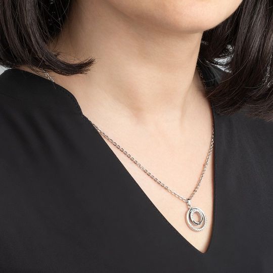 Urban Woman Подвеска(LS2180-1/1) Женская подвеска Lotus из нержавеющей стали, вставки из циркония 