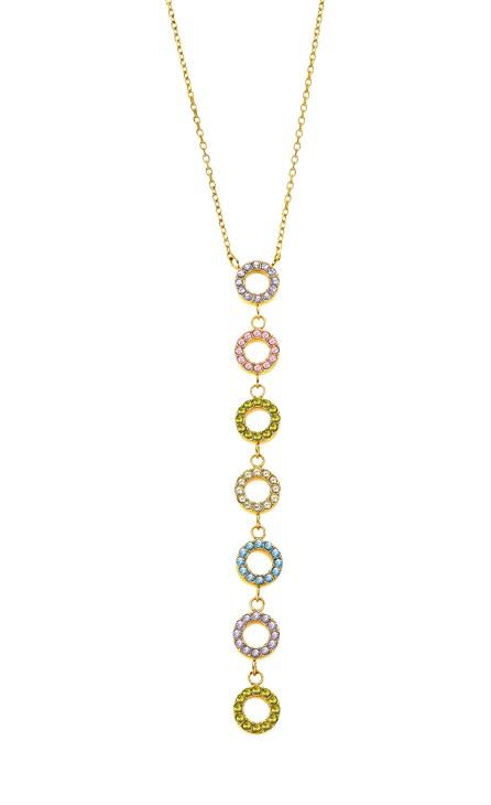 Bliss Подвеска(LS2318-1/1) Подвеска Lotus, сталь 316L с покрытием, циркониты