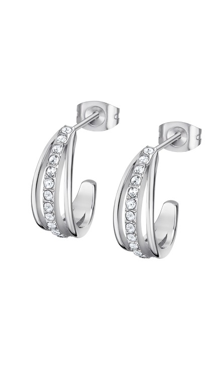 Urban Woman Серьги(LS2325-4/1) Серьги Lotus, сталь 316L с цирконитами