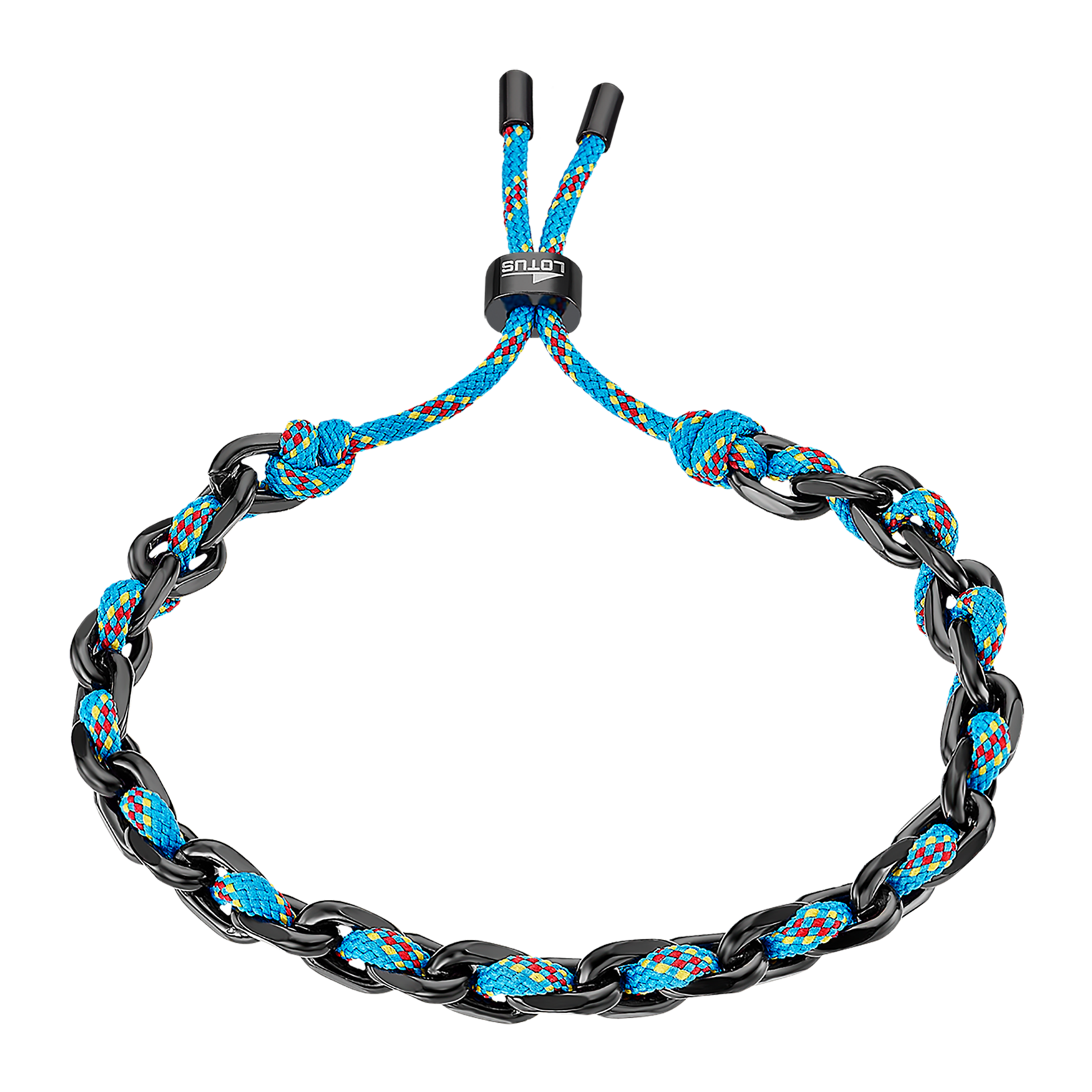 Urban Woman Браслет(LS2376-2/2) Черный стальной браслет Lotus со вставками из текстиля. Унисекс. 