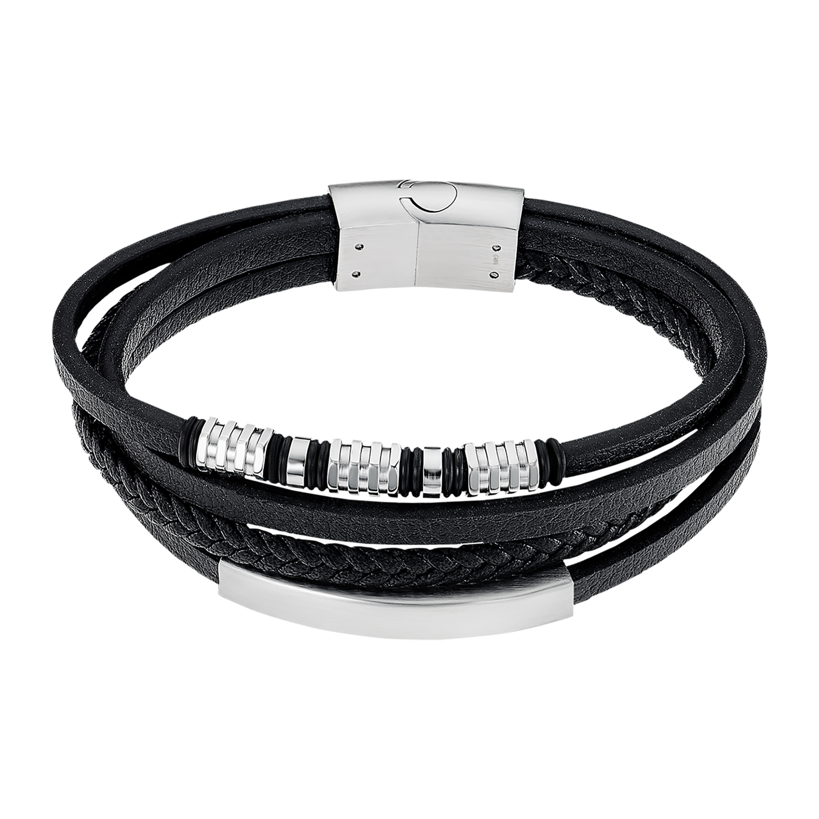 Men in Black Браслет(LS2383-2/1) Мужской браслет Lotus со вставками из нержавеющей стали