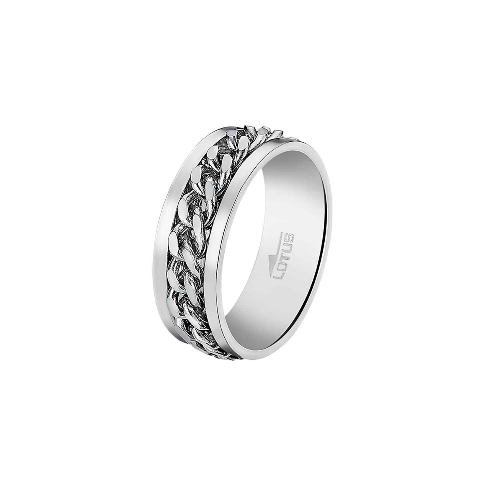 Men Rings Кольцо(LS2394-3/128) Брутальное мужское кольцо Lotus из нержавеющей стали