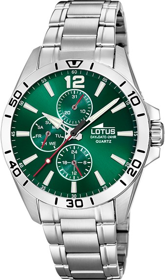 LOTUS  Мужские часы, кварцевый механизм, сталь, 42 мм