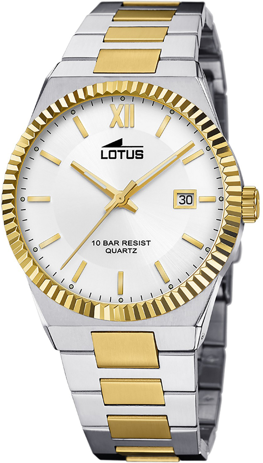 LOTUS  Мужские часы, кварцевый механизм, сталь с покрытием, 40 мм