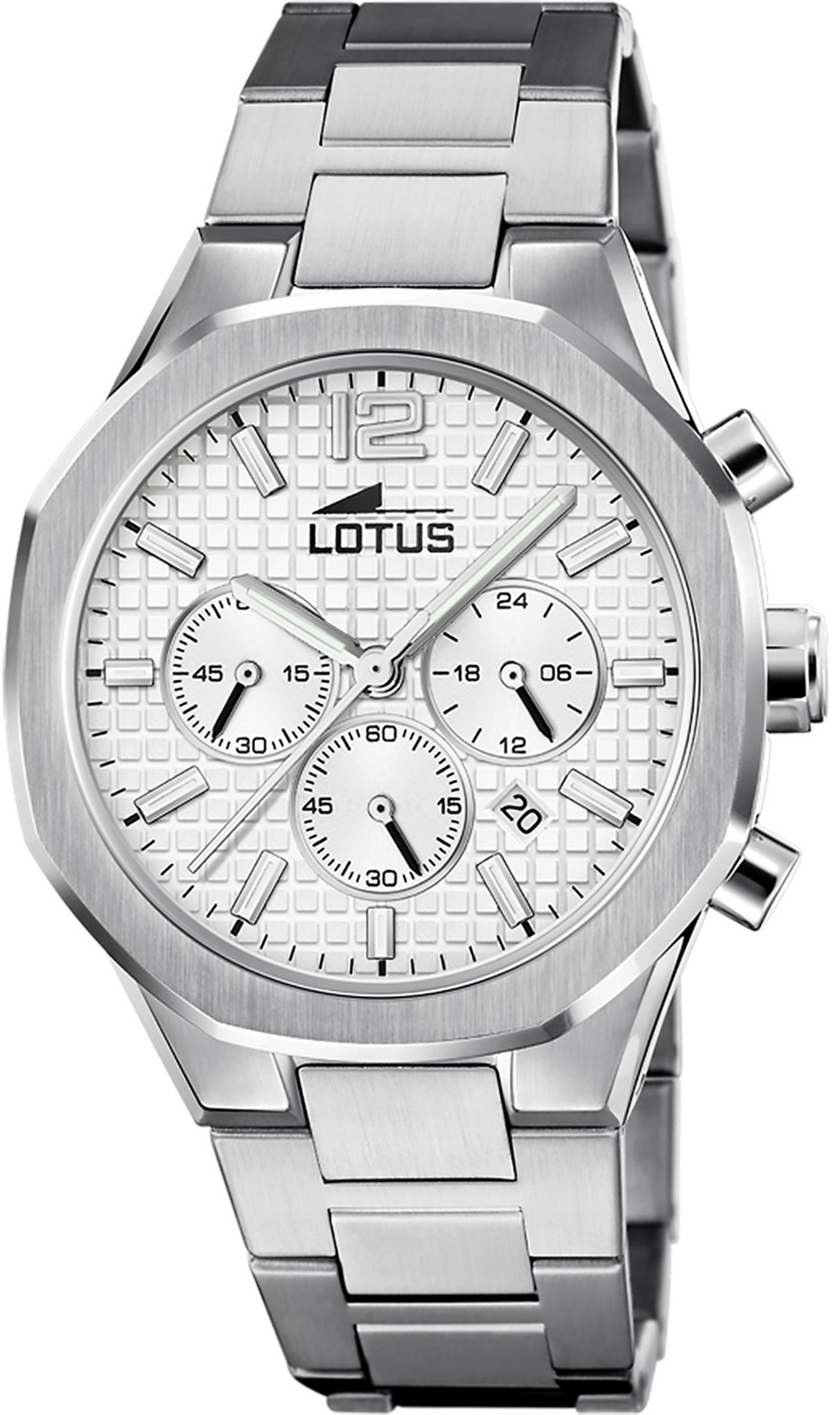 LOTUS  Мужские часы, кварцевый механизм, сталь, 41,8 мм
