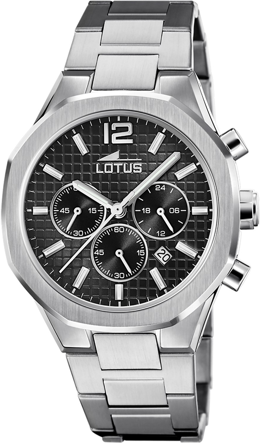 LOTUS  Мужские часы, кварцевый механизм, сталь, 41,8 мм