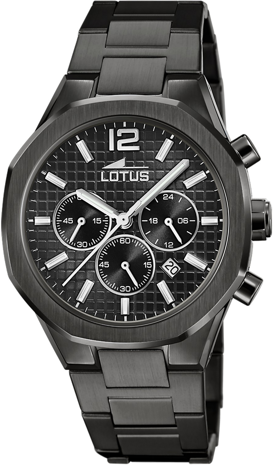 LOTUS  Мужские часы, кварцевый механизм, сталь с покрытием, 41,8 мм