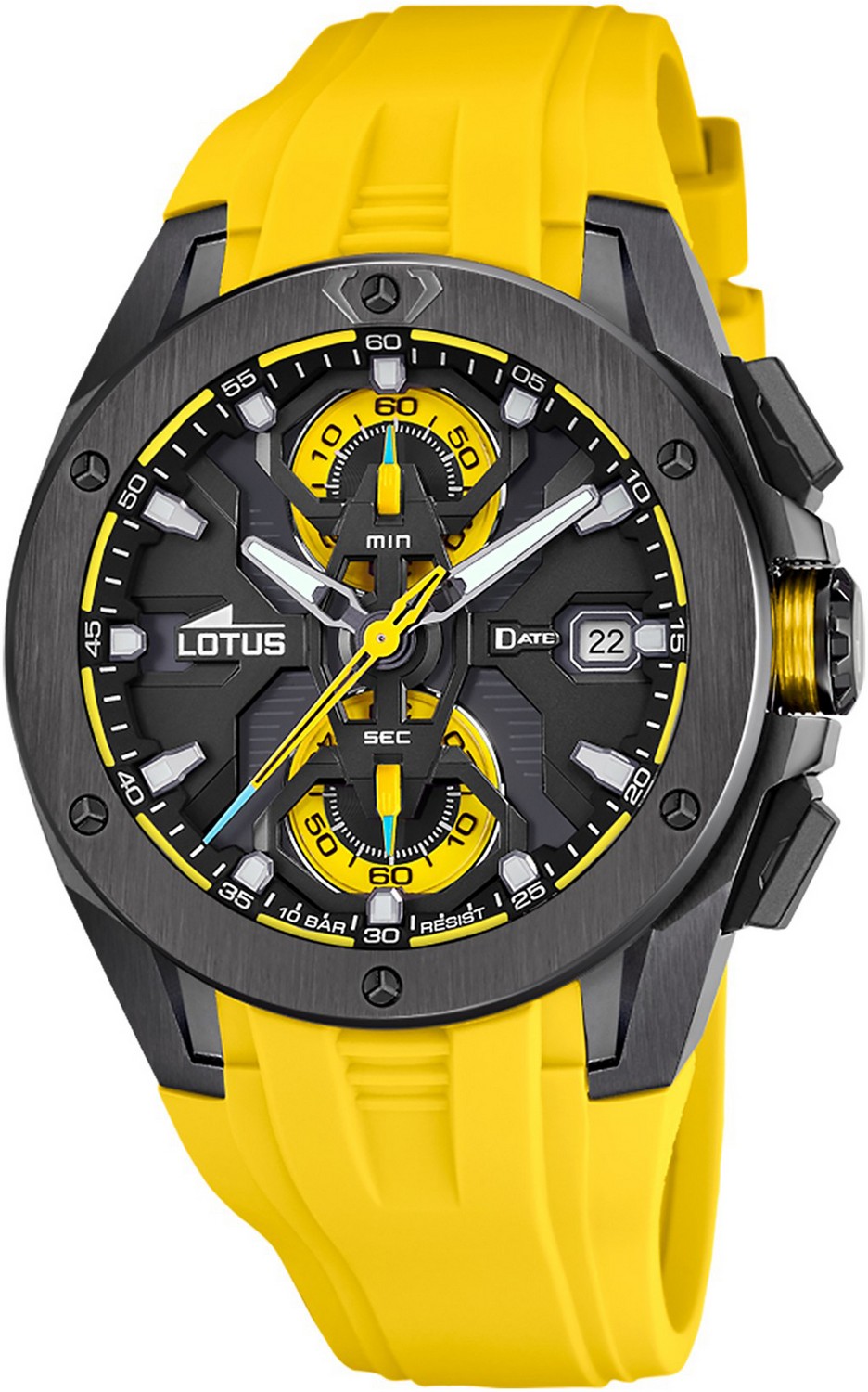 LOTUS  Мужские часы, кварцевый механизм, сталь, 44 мм