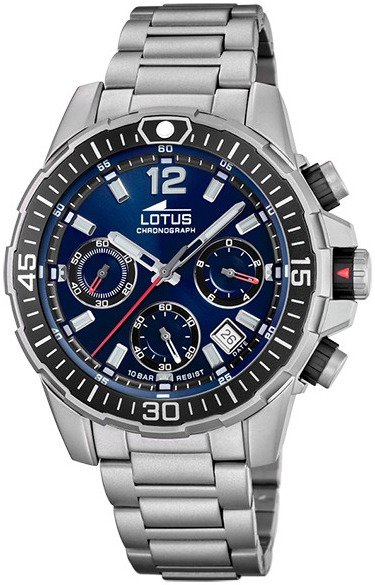 LOTUS  Мужские часы, кварцевый механизм, сталь, 45,6 мм