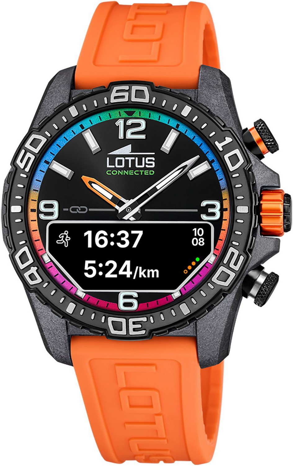 LOTUS  Мужские часы, гибридный механизм, карбон, 45 мм