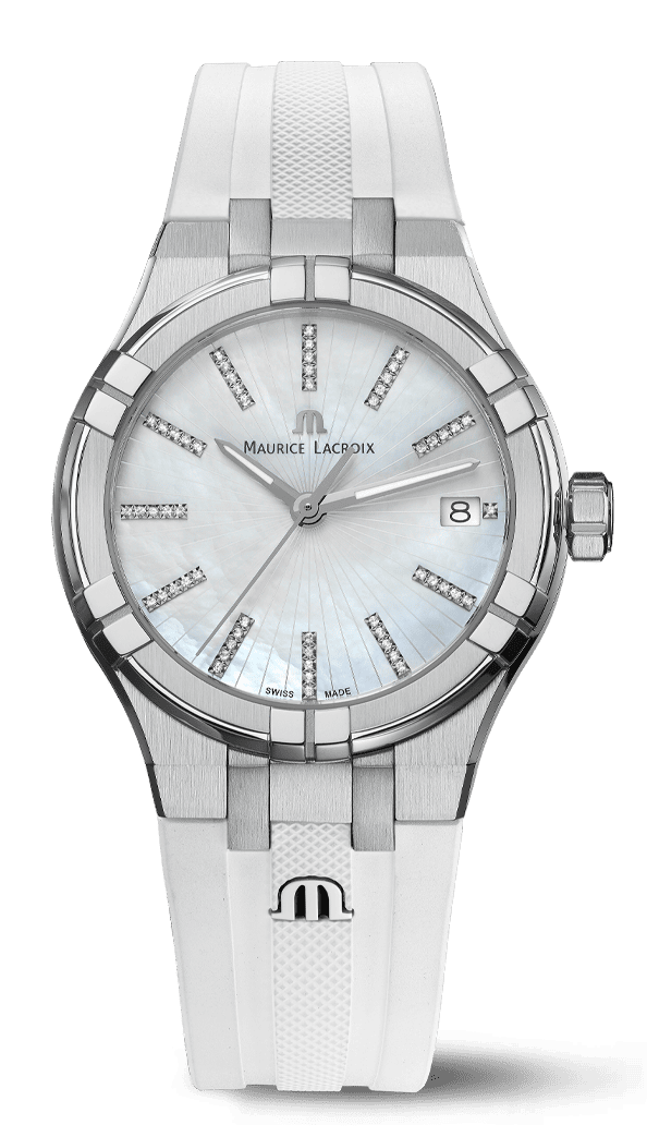 MAURICE LACROIX AIKON QUARTZ Женские швейцарские часы, кварцевый механизм, сталь, 35 мм