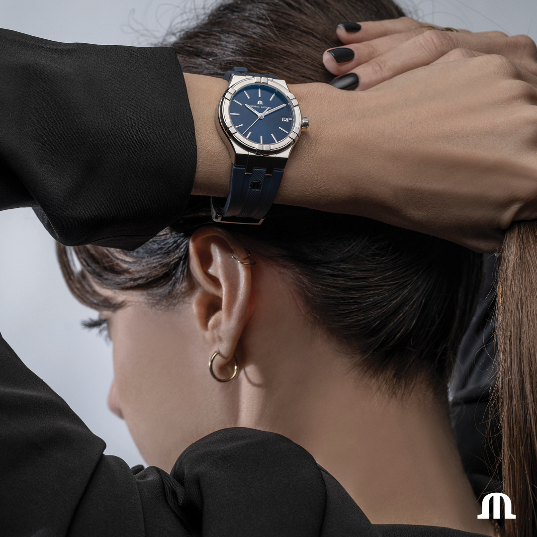 MAURICE LACROIX AIKON QUARTZ Женские швейцарские часы, кварцевый механизм, сталь, 35 мм