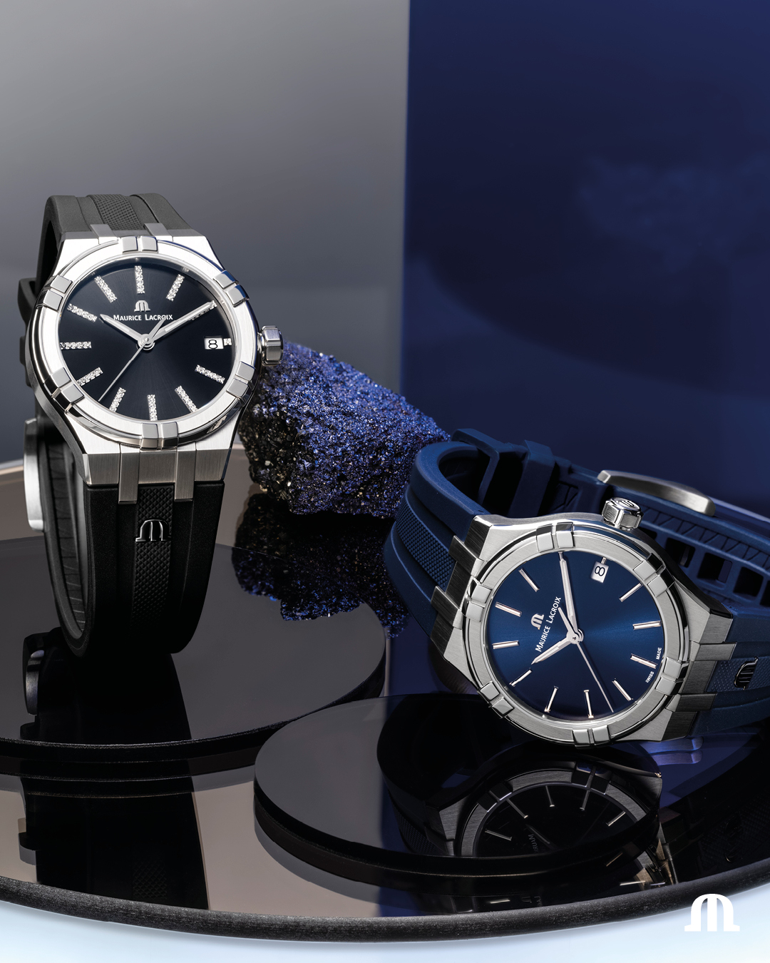 MAURICE LACROIX AIKON QUARTZ Женские швейцарские часы, кварцевый механизм, сталь, 35 мм