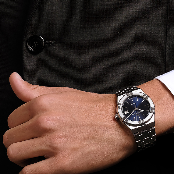 MAURICE LACROIX AIKON QUARTZ Мужские швейцарские часы, кварцевый механизм, сталь, 40 мм