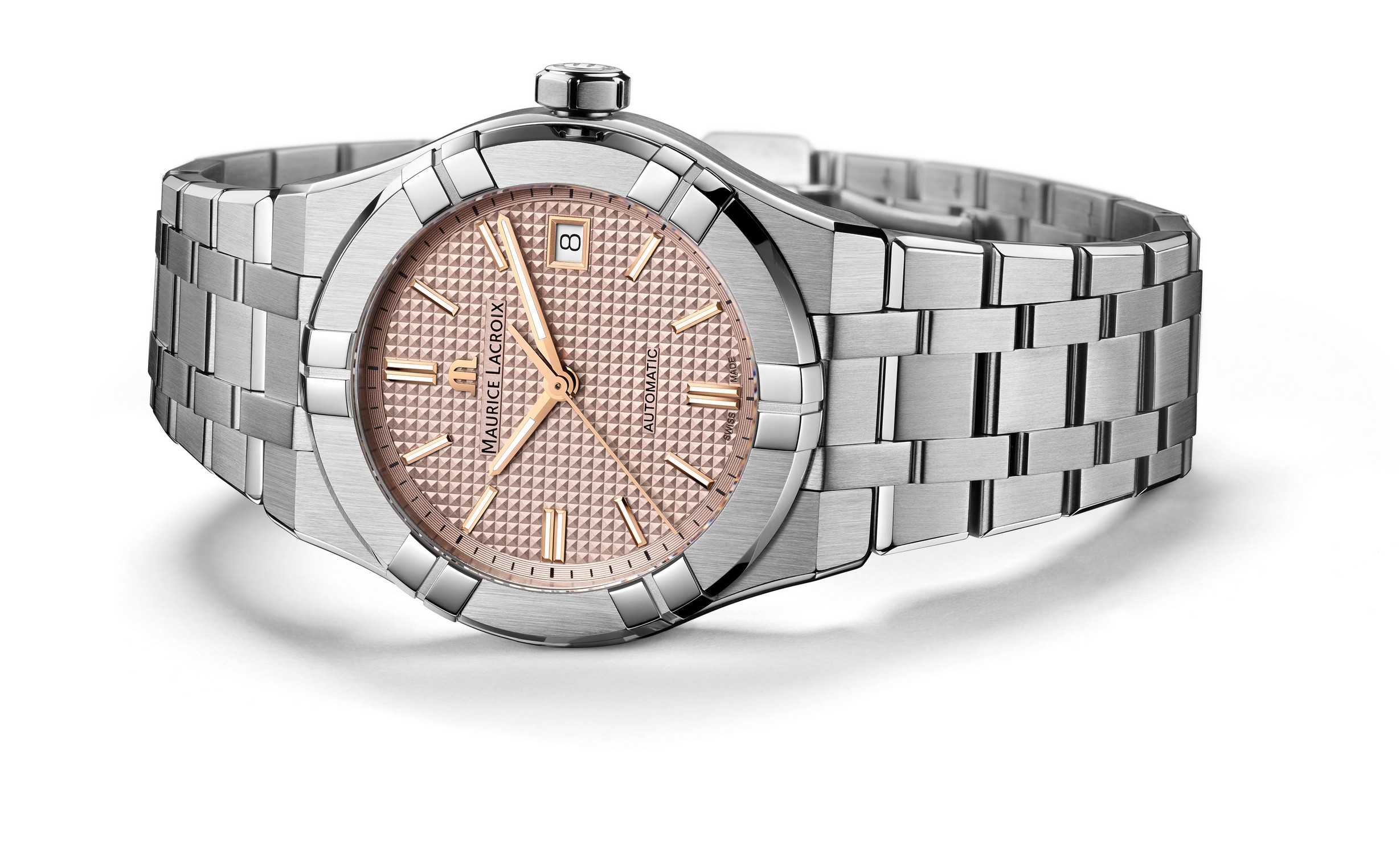 MAURICE LACROIX AIKON AUTOMATIC Женские часы, автоматический механизм, сталь, 39 мм