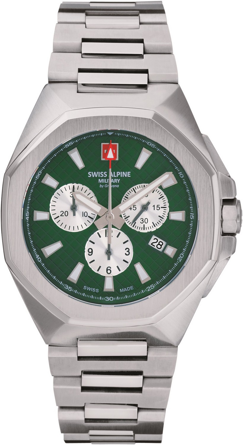 SWISS ALPINE MILITARY  Мужские швейцарские часы, кварцевый механизм, сталь, 42 мм