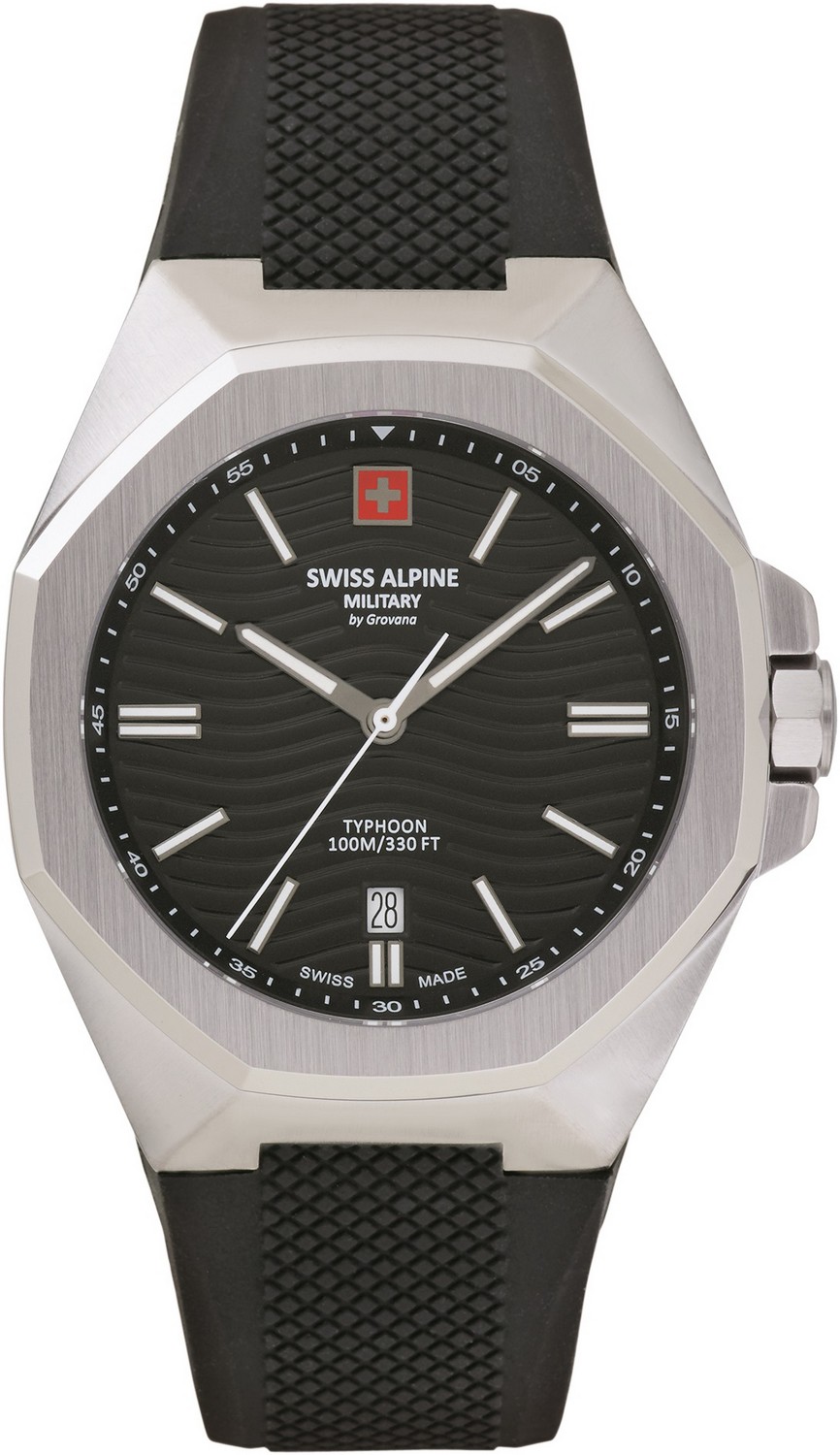 SWISS ALPINE MILITARY  Мужские швейцарские часы, кварцевый механизм, сталь, 42 мм