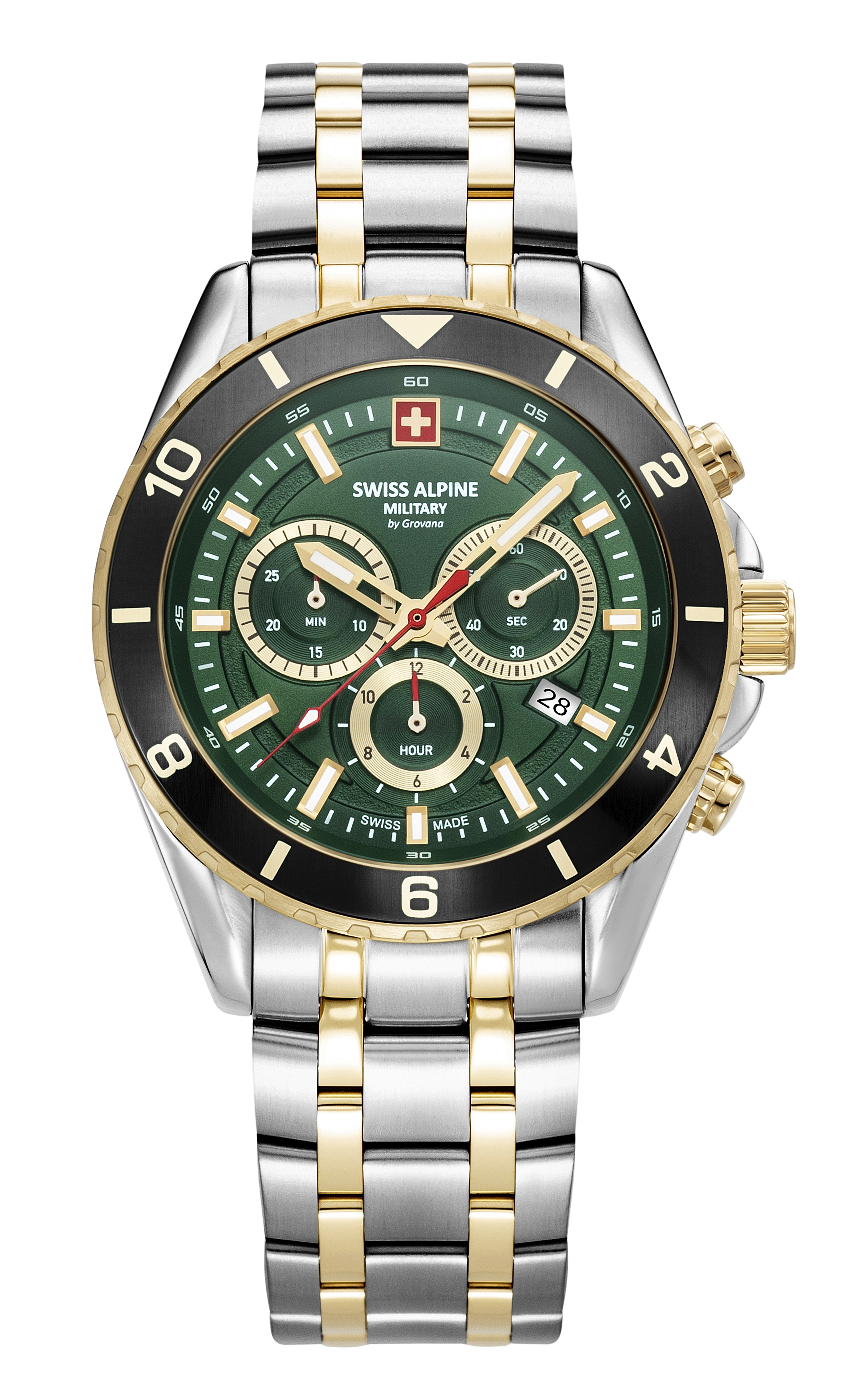 SWISS ALPINE MILITARY   Мужские швейцарские часы, кварцевый механизм, сталь, 43 мм