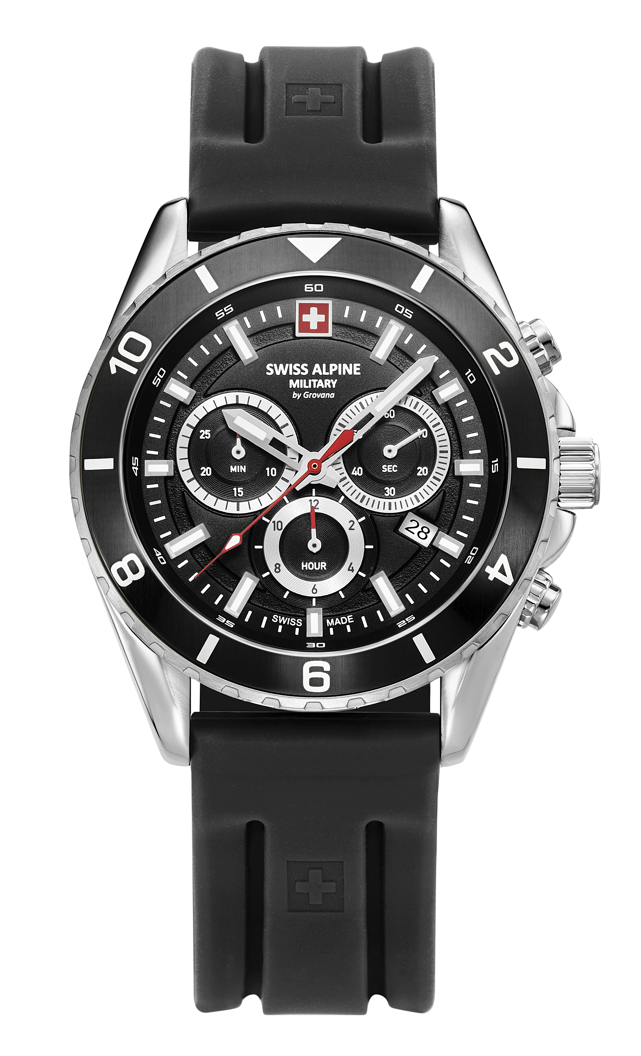 SWISS ALPINE MILITARY   Мужские швейцарские часы, кварцевый механизм, сталь, 43 мм