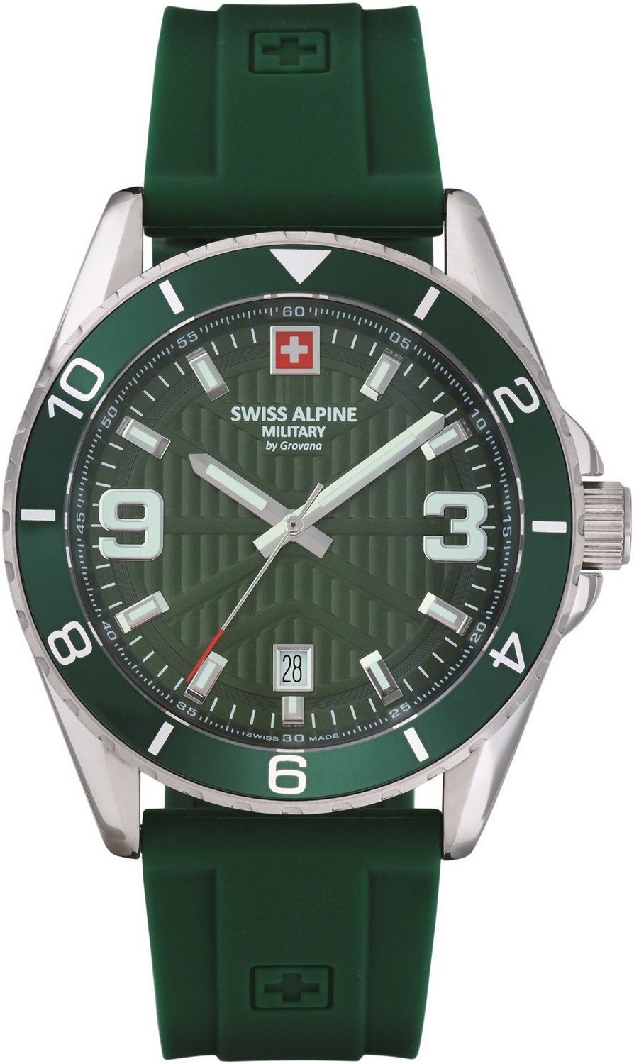 SWISS ALPINE MILITARY  Мужские швейцарские часы, кварцевый механизм, сталь, 42 мм
