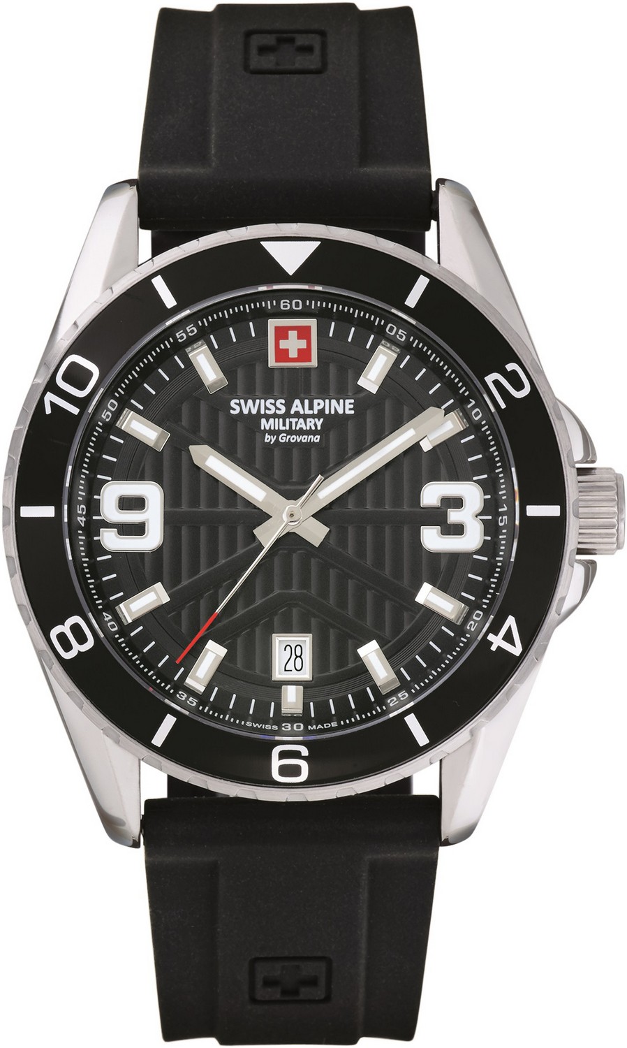 SWISS ALPINE MILITARY  Мужские швейцарские часы, кварцевый механизм, сталь, 42 мм