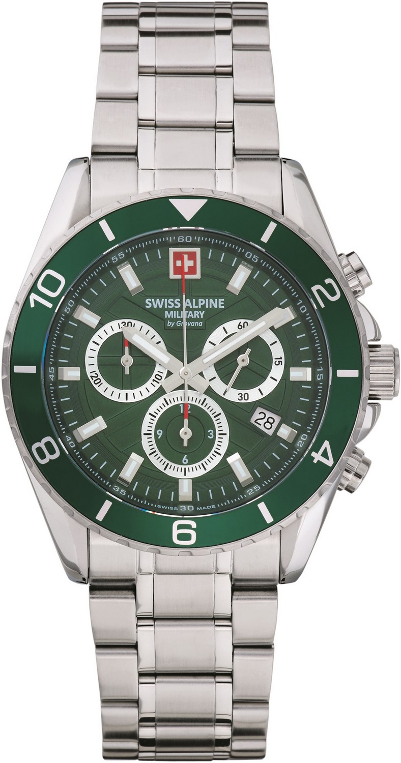 SWISS ALPINE MILITARY  Мужские швейцарские часы, кварцевый механизм, сталь, 42 мм