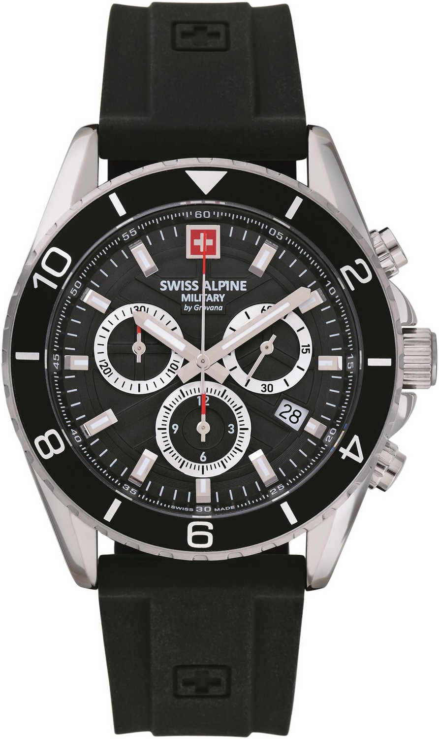 SWISS ALPINE MILITARY  Мужские швейцарские часы, кварцевый механизм, сталь, 42 мм