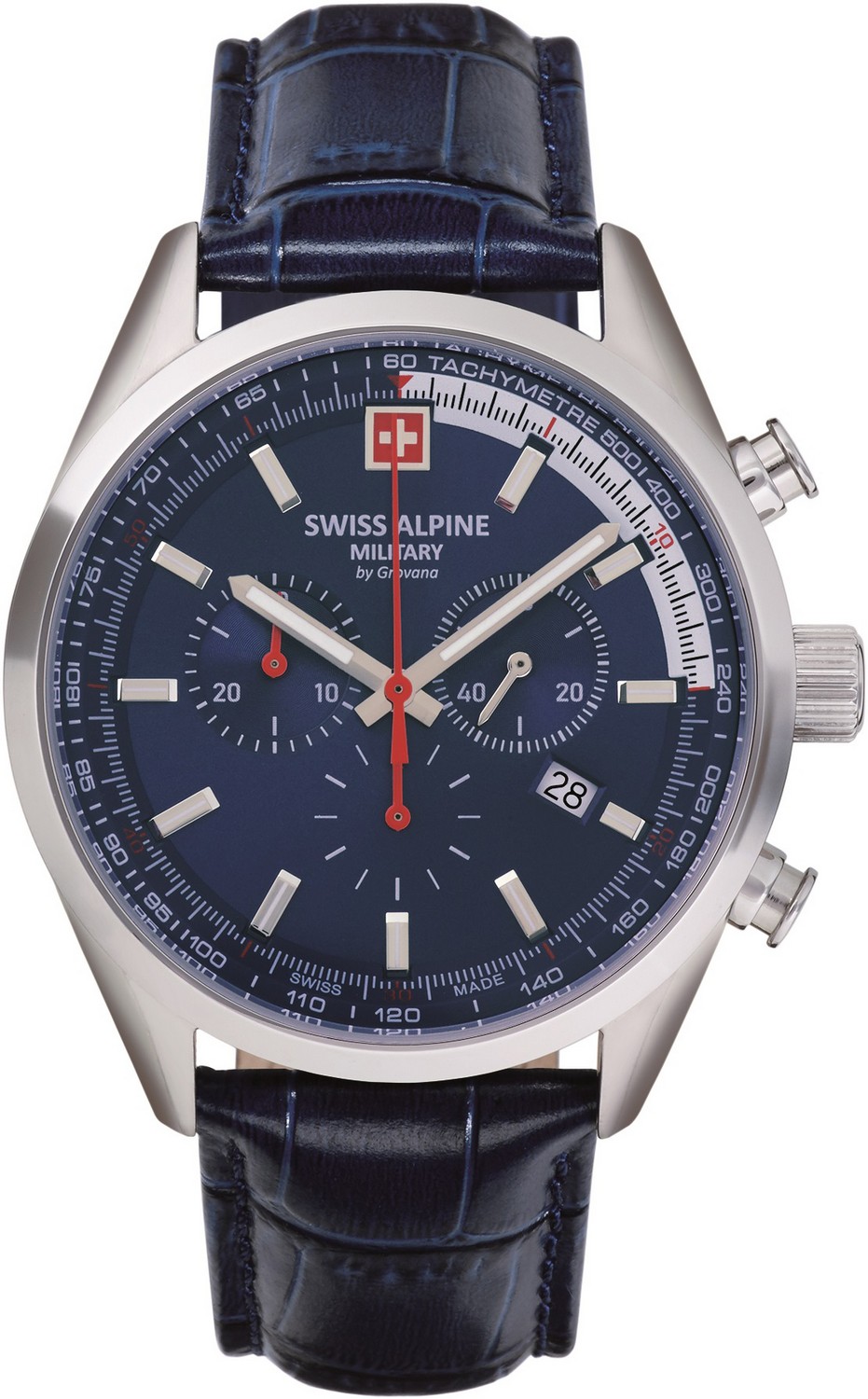 SWISS ALPINE MILITARY  Мужские швейцарские часы, кварцевый механизм, сталь, 43 мм