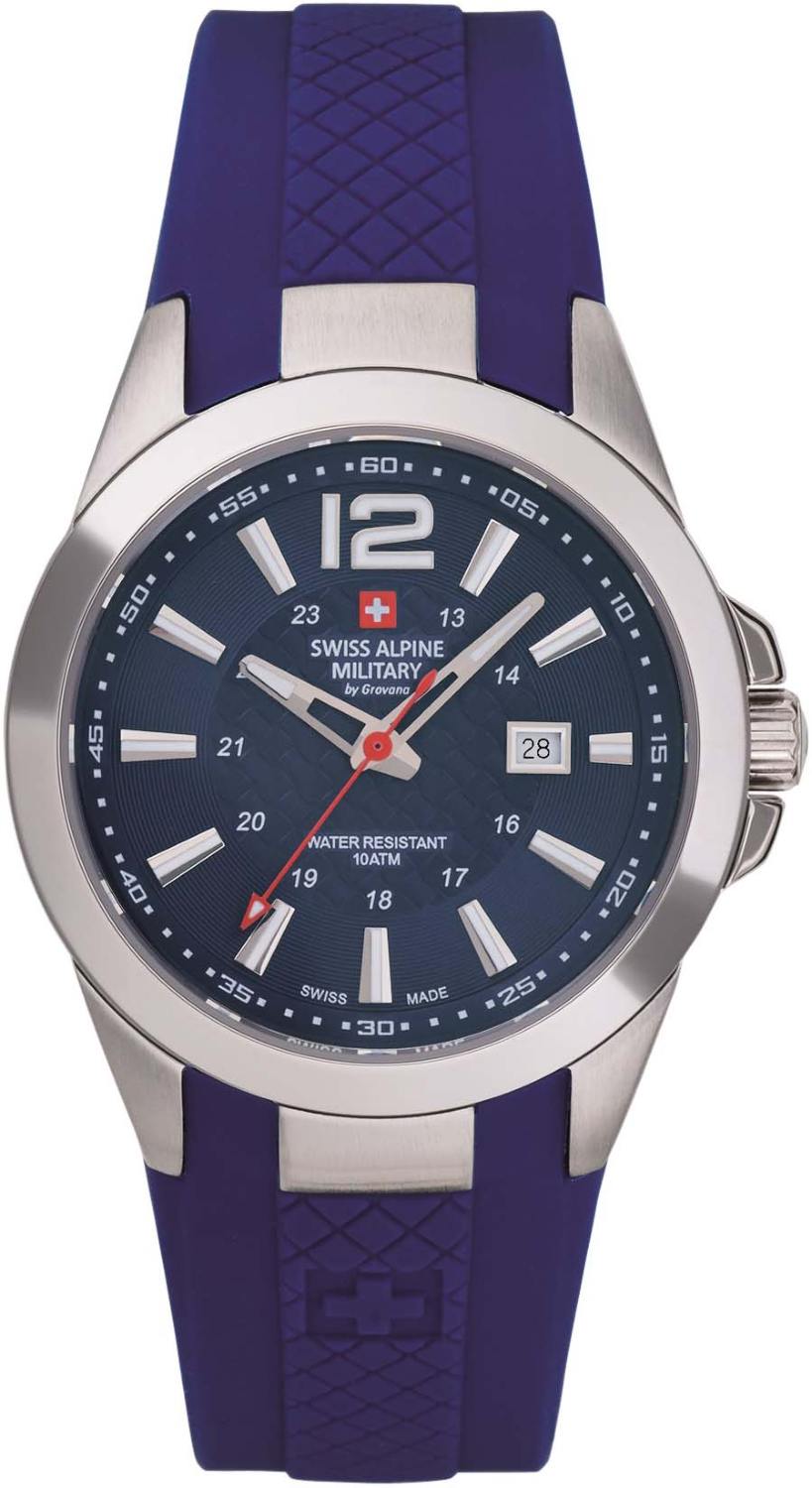 SWISS ALPINE MILITARY  Женские швейцарские часы, кварцевый механизм, сталь, 35 мм