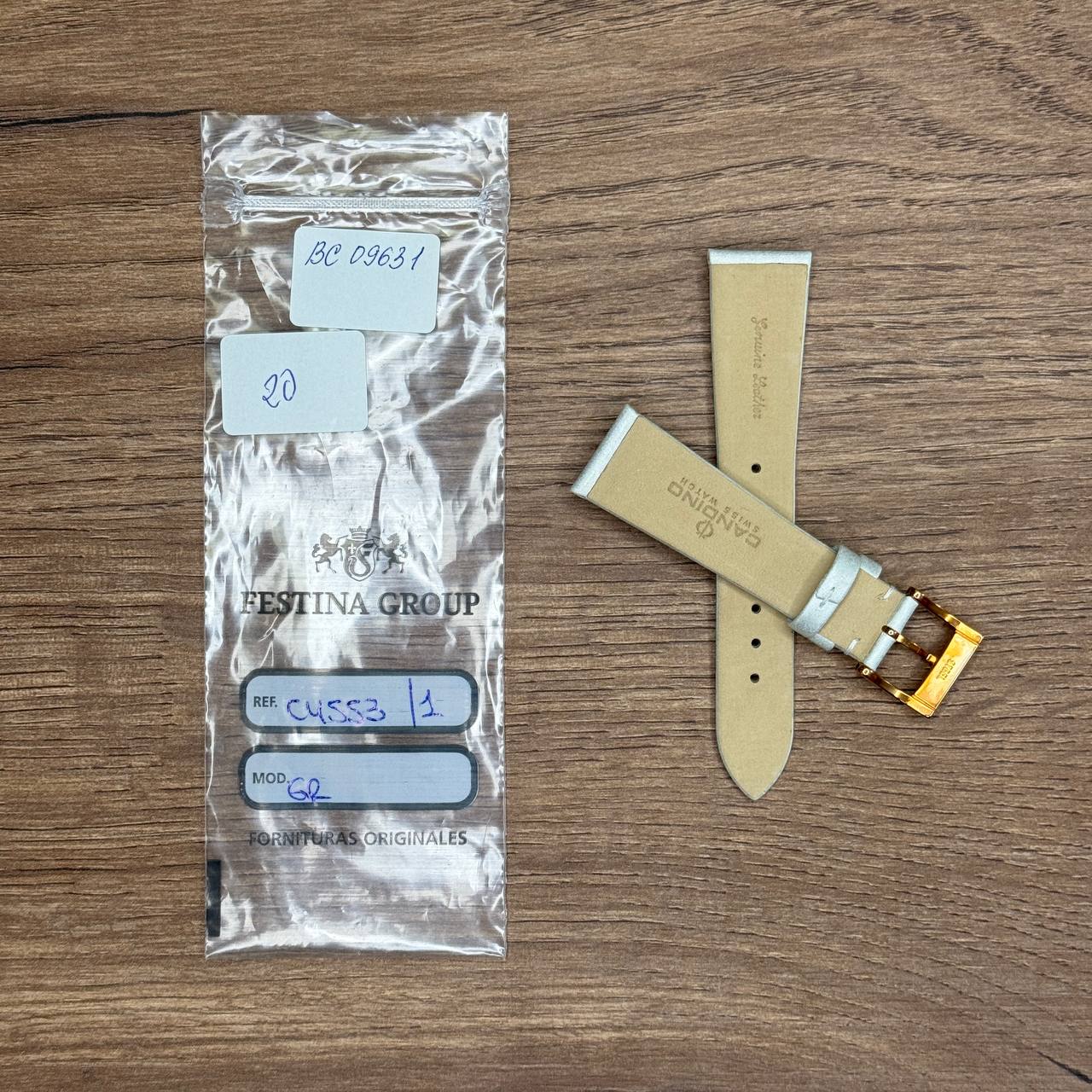 Ремешок для часов Candino из нейлона, белый, 20 мм, для C4553/1  