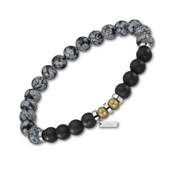 Urban Man Браслет(LS2190-2/4) Мужской браслет Lotus из каучука со ставками из нержавеющей стали
