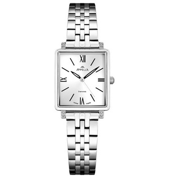 Женские часы Appella Diamond Band L50023.5163DQ Женские швейцарские часы, кварцевый механизм, сталь, 24 х 26 мм