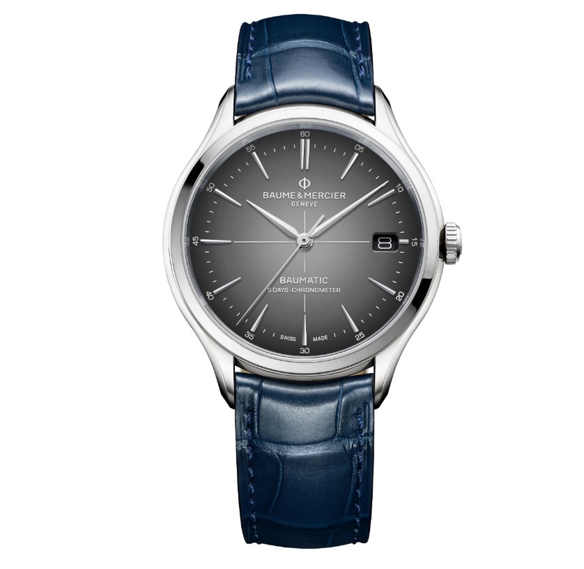 Ремешок для часов Baume & Mercier Clifton 20 мм с пряжкой,  аллигатор, оригинальный товар от производителя. Ремешок Baume & Mercier, оригинальный 20 на 18 мм