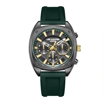 LEE COOPER   часы, кварцевый механизм, суперметалл с покрытием, 43 x 50,5 мм